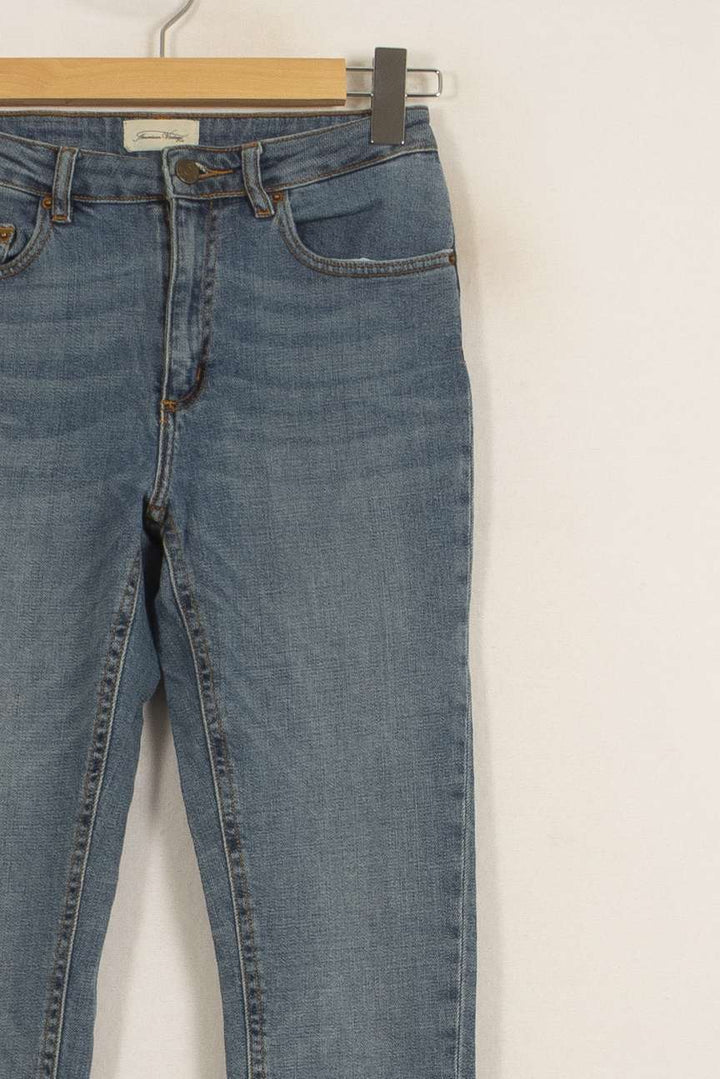 Jean Slim Bleu - Taille XS/34 de la marque American Vintage | PARAD50103 - Vendu par Paradigme - Image 3