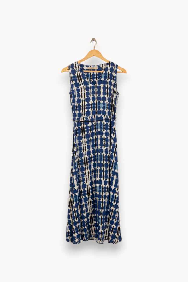Robe Longue Bleue et Blanche - Taille XS/34 de la marque La Fée Maraboutée | PARAD50104 - Vendu par Paradigme - Image 2