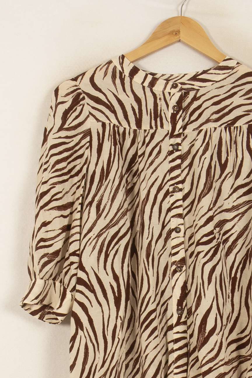 Blouse Beige et Marron - Taille S/36 de la marque Grace & Mila | PARAD50112 - Vendu par Paradigme - Image 3