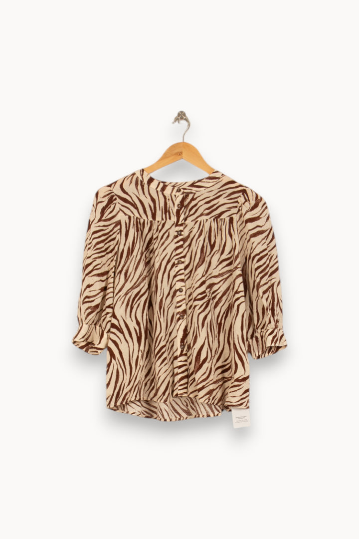 Blouse Beige et Marron - Taille S/36 de la marque Grace & Mila | PARAD50112 - Vendu par Paradigme - Image 2