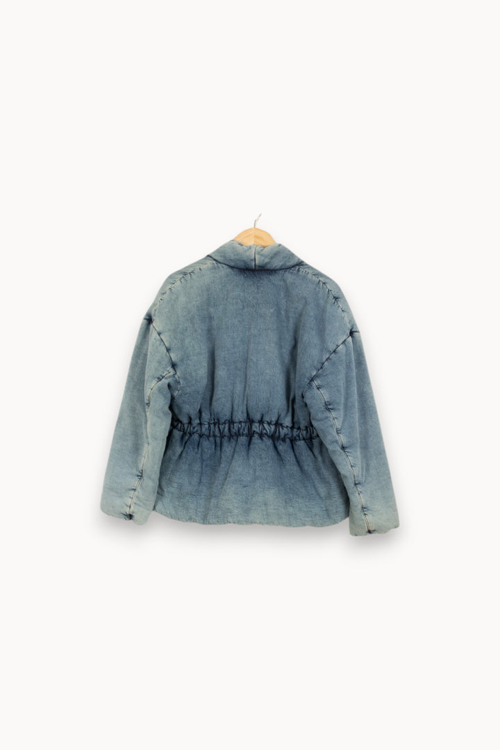 Veste Matelassée Bleue - Taille M/38 de la marque ba&sh | PARAD50124 - Vendu par Paradigme - Image 4