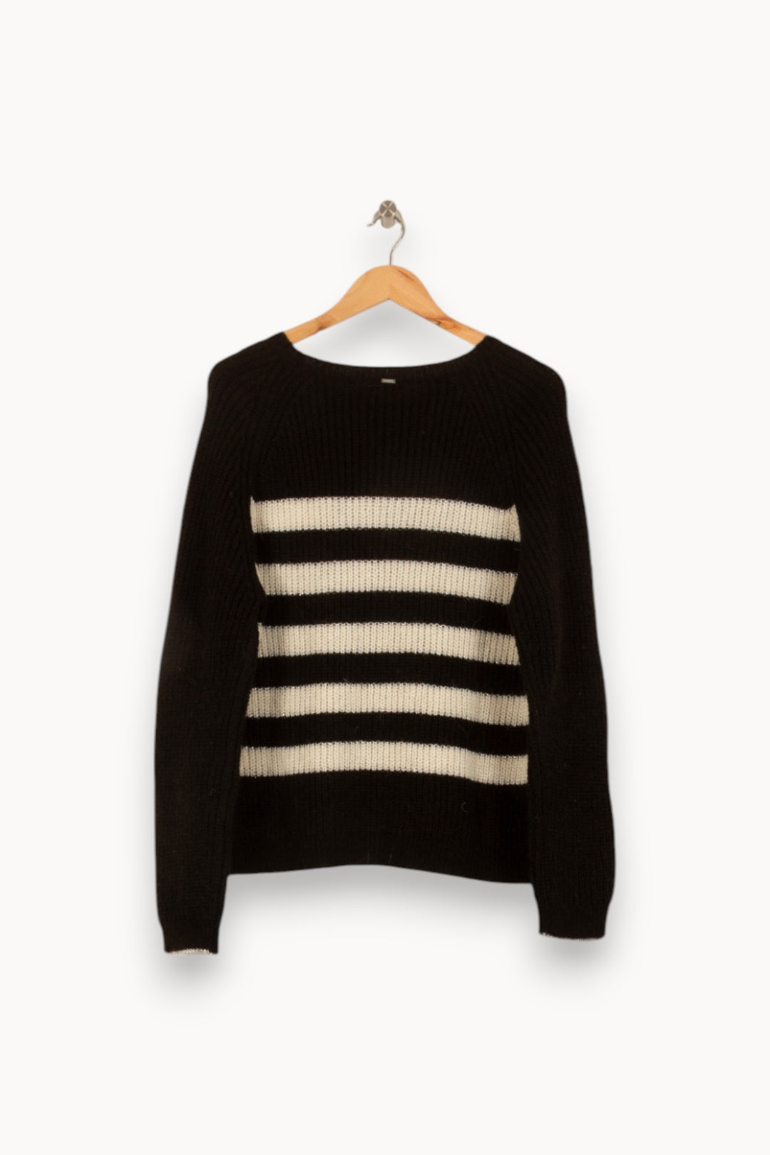 Pull Noir et Blanc - Taille L/40 de la marque IKKS | PARAD50136 - Vendu par Paradigme - Image 4