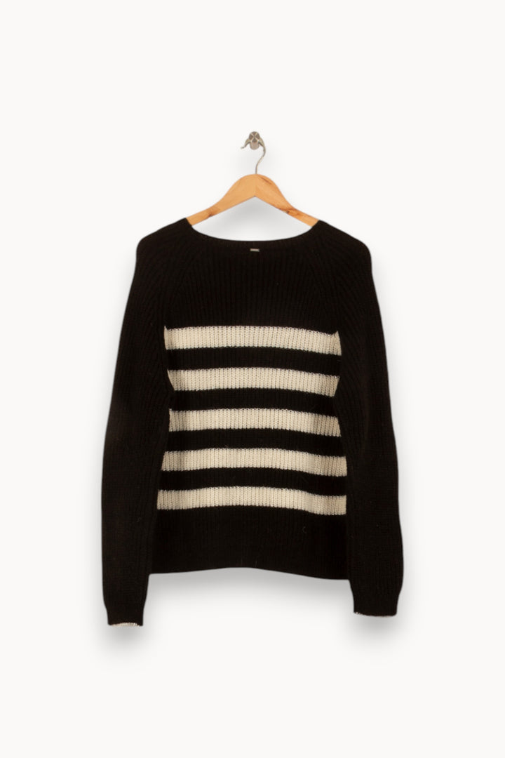 Pull Noir et Blanc - Taille L/40 de la marque IKKS | PARAD50136 - Vendu par Paradigme - Image 4