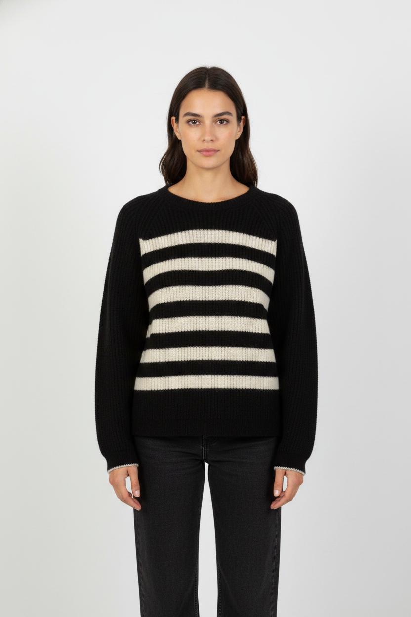 Pull Noir et Blanc - Taille L/40