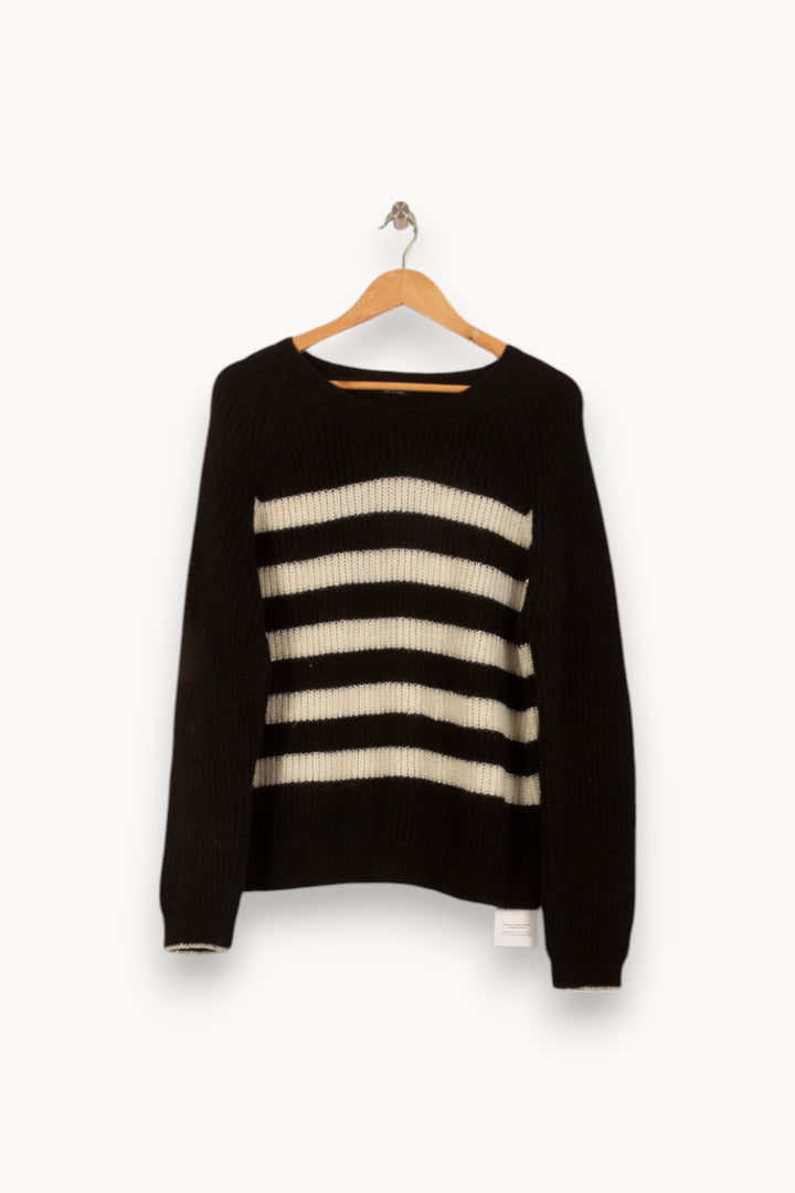 Pull Noir et Blanc - Taille L/40 de la marque IKKS | PARAD50136 - Vendu par Paradigme - Image 2