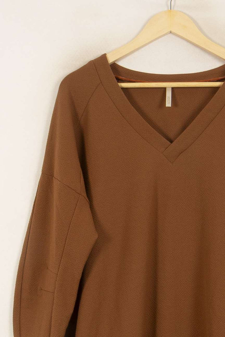 Robe Droite Marron - Taille XL/42 de la marque I.Code | PARAD50137 - Vendu par Paradigme - Image 3
