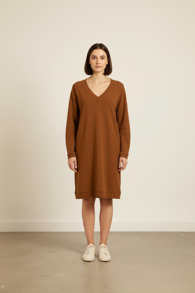 Robe Droite Marron - Taille XL/42