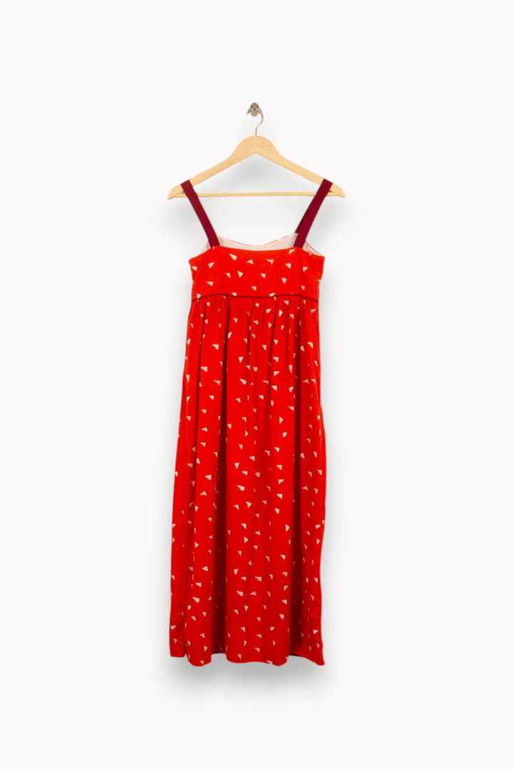 Robe Longue Rouge - Taille XS/34 de la marque Soi Paris | PARAD50143 - Vendu par Paradigme - Image 4