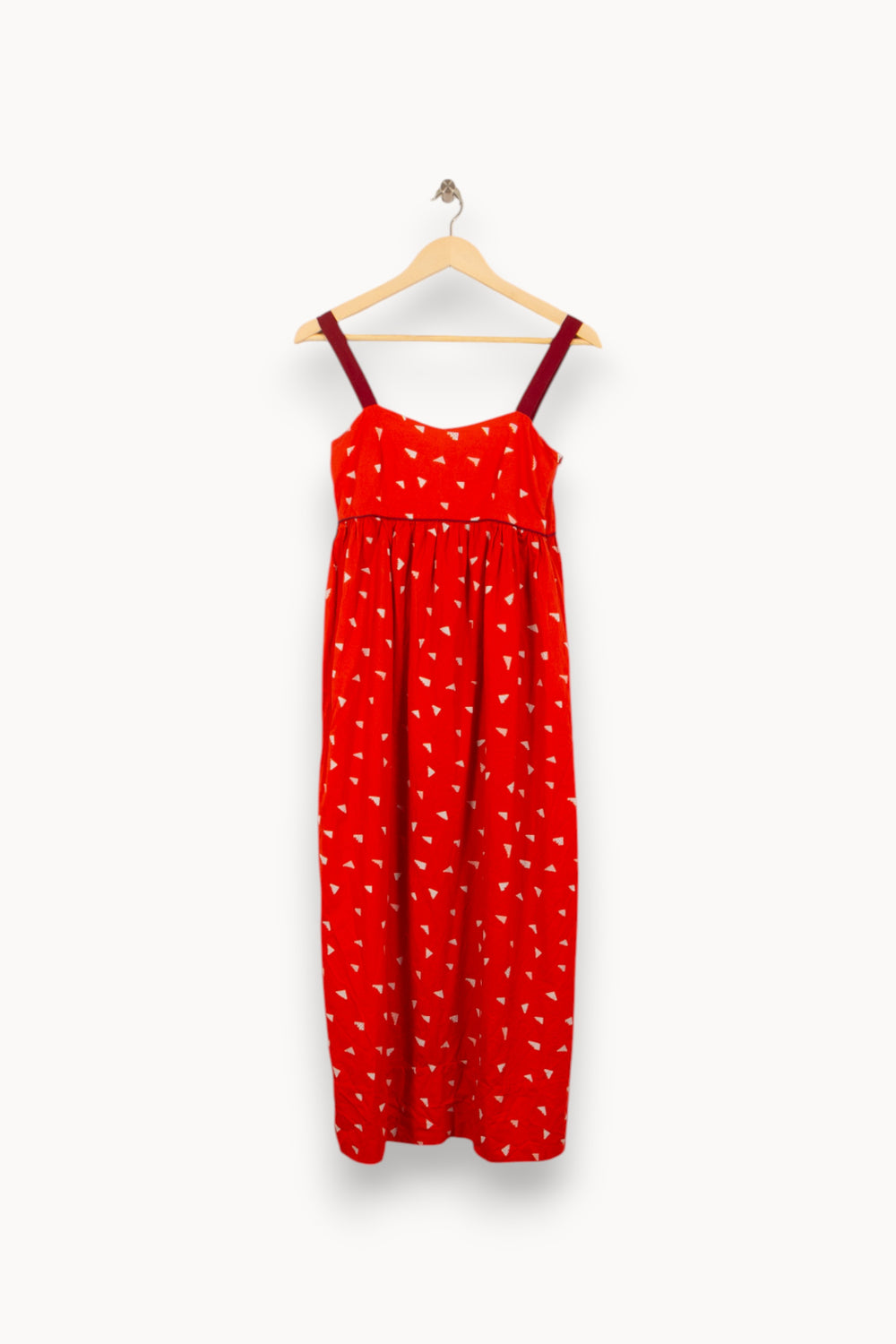 Robe Longue Rouge - Taille XS/34 de la marque Soi Paris | PARAD50143 - Vendu par Paradigme - Image 2