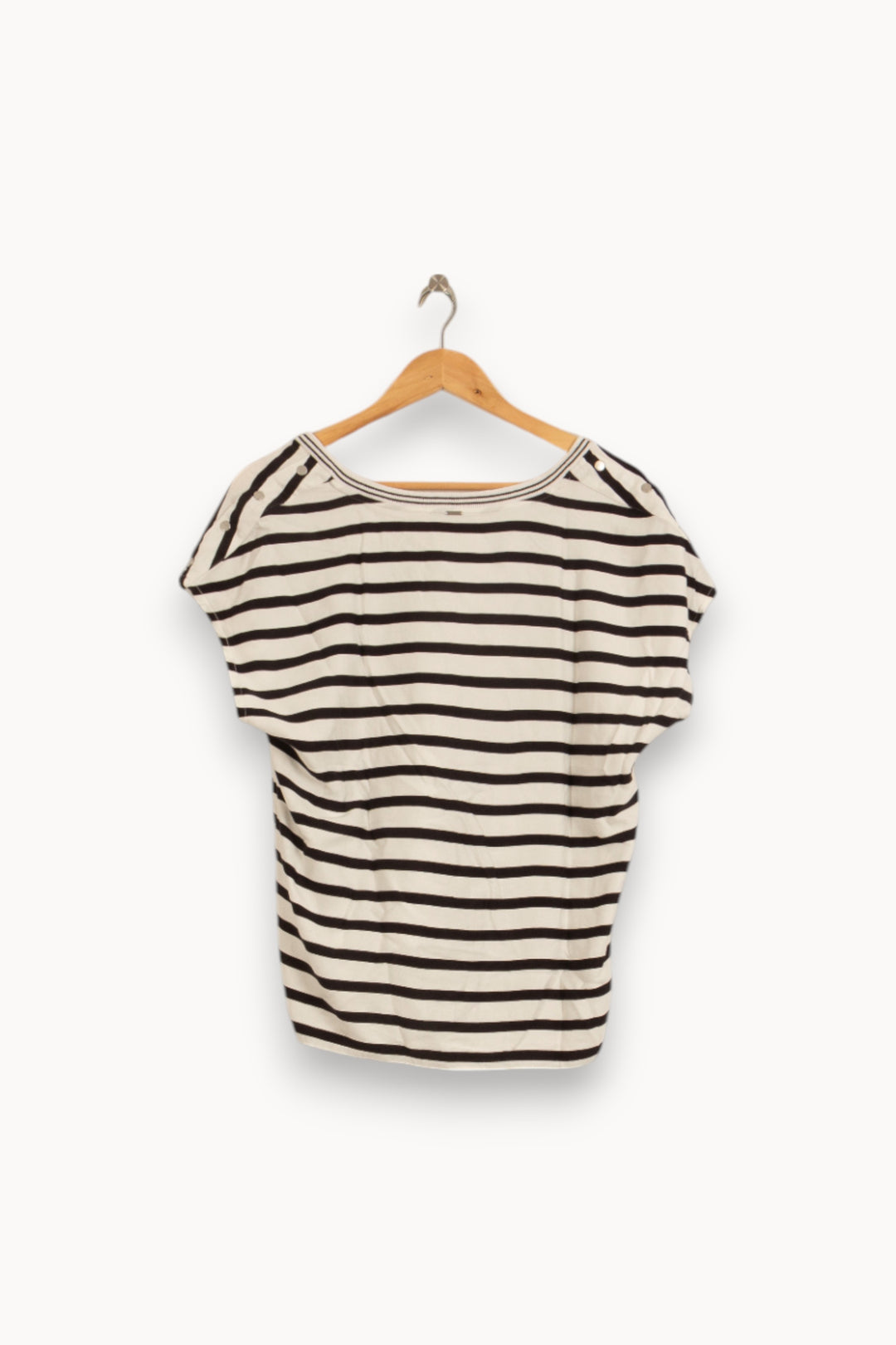 Tee-shirt Rayé Noir et Blanc - Taille XL/42 de la marque IKKS | PARAD50161 - Vendu par Paradigme - Image 4