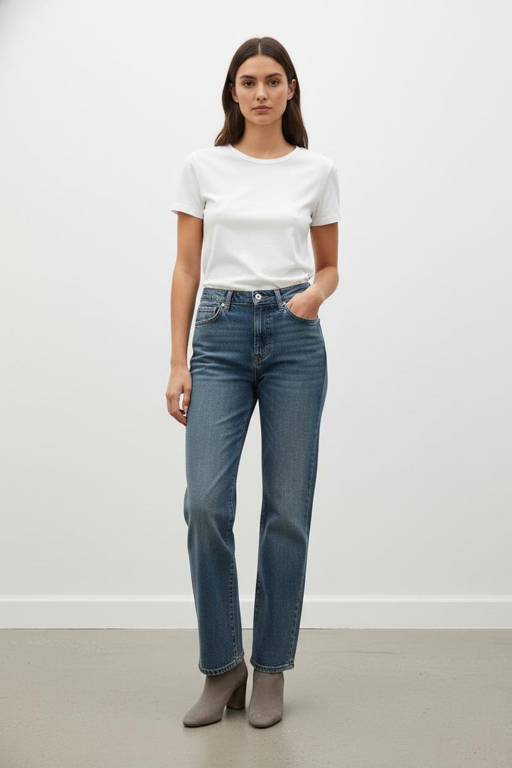 Jean Droit Bleu - Taille XXS/32