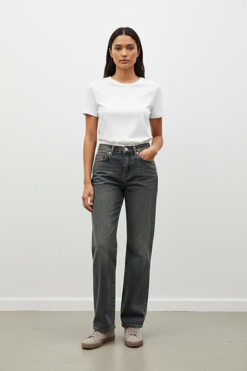 Jean Droit Bleu - Taille XXS/32