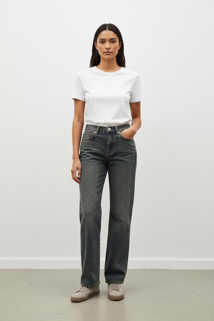 Jean Droit Bleu - Taille XXS/32