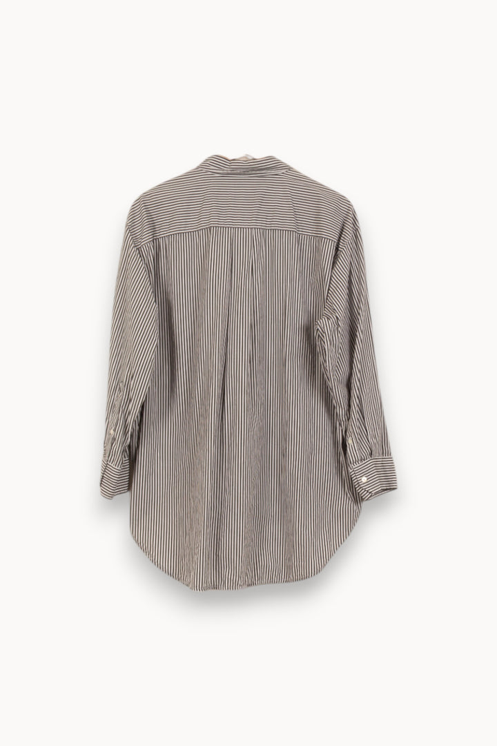 Chemise Rayée Noire et Blanche - Taille L/40 de la marque Essentiel Antwerp | PARAD50172 - Vendu par Paradigme - Image 4