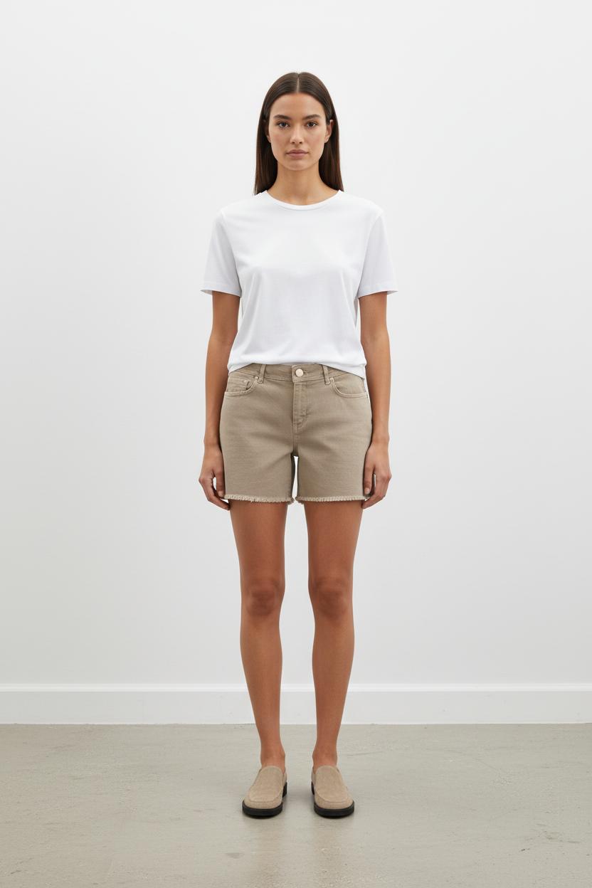 Short en Jean Beige - Taille M/38