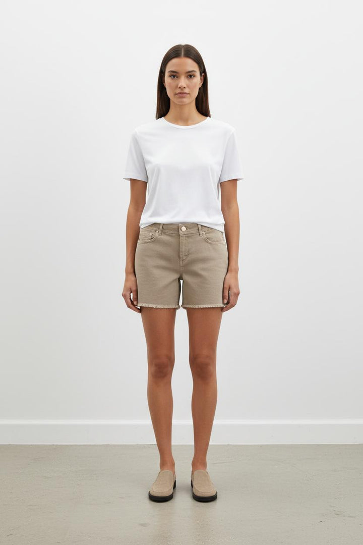 Short en Jean Beige - Taille M/38