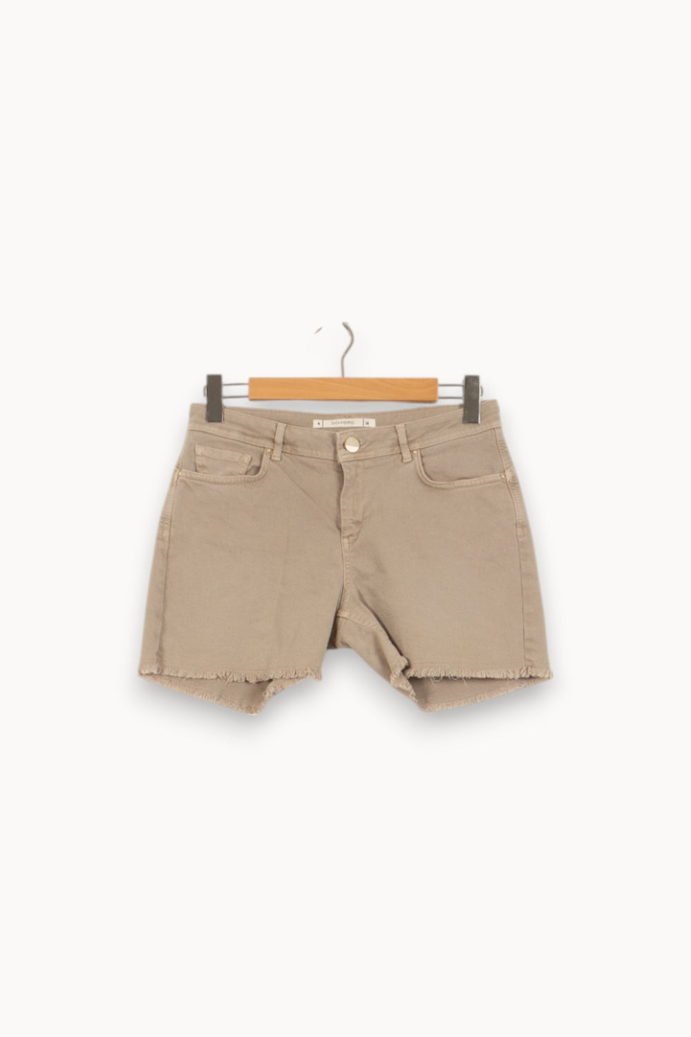 Short en Jean Beige - Taille M/38 de la marque Sud express | PARAD50180 - Vendu par Paradigme - Image 2