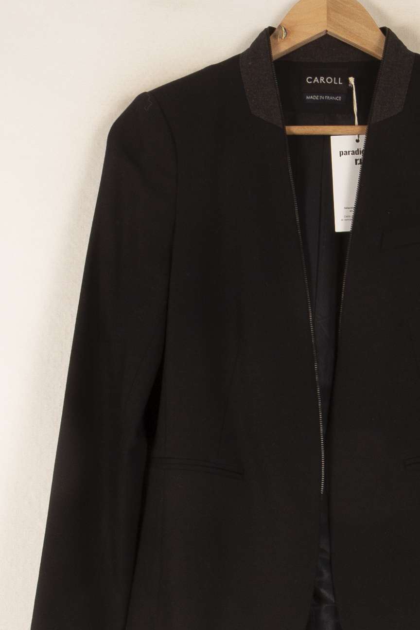 Blazer Noir - Taille S/36 de la marque Caroll | PARAD50185 - Vendu par Paradigme - Image 3