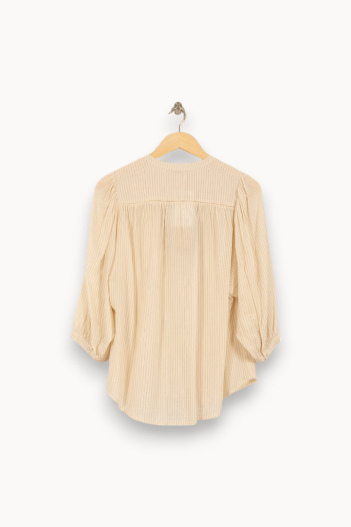 Blouse Beige - Taille M/38 de la marque Sessùn | PARAD50193 - Vendu par Paradigme - Image 4
