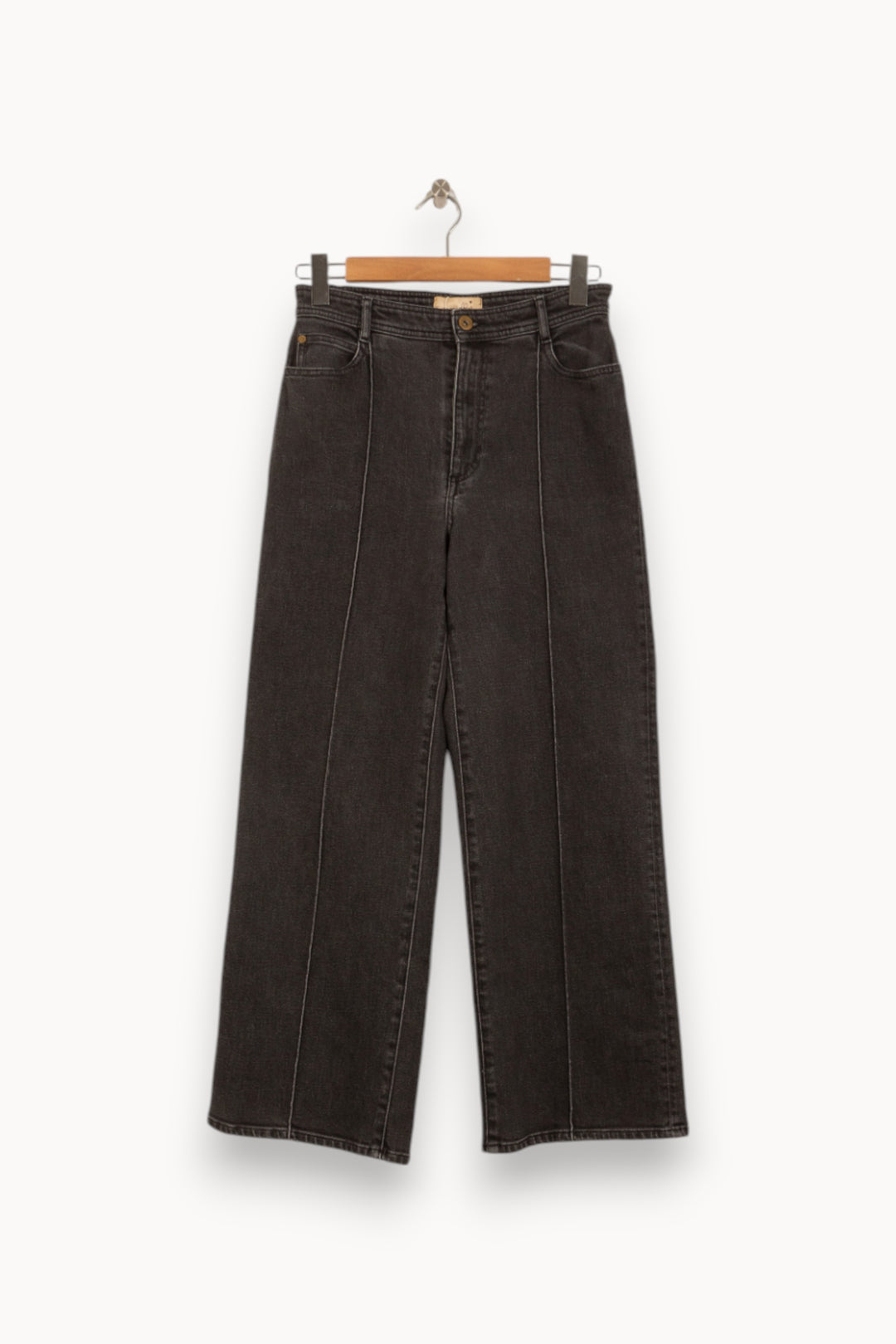 Jean Large Noir - Taille L/40 de la marque Sessùn | PARAD50194 - Vendu par Paradigme - Image 2