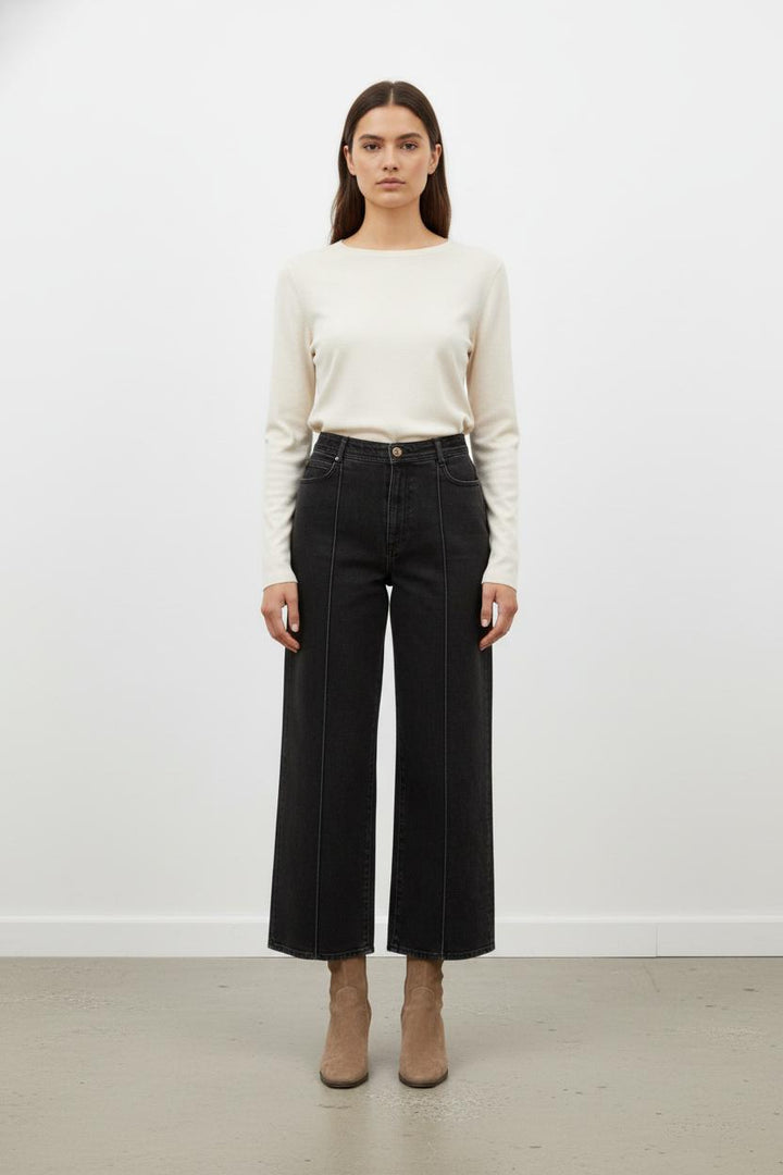 Jean Large Noir - Taille L/40