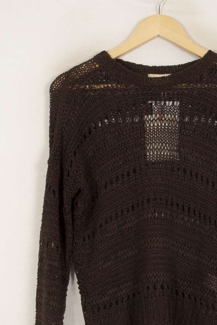 Pull Marron - Taille M/38 de la marque La Fée Maraboutée | PARAD50196 - Vendu par Paradigme - Image 3