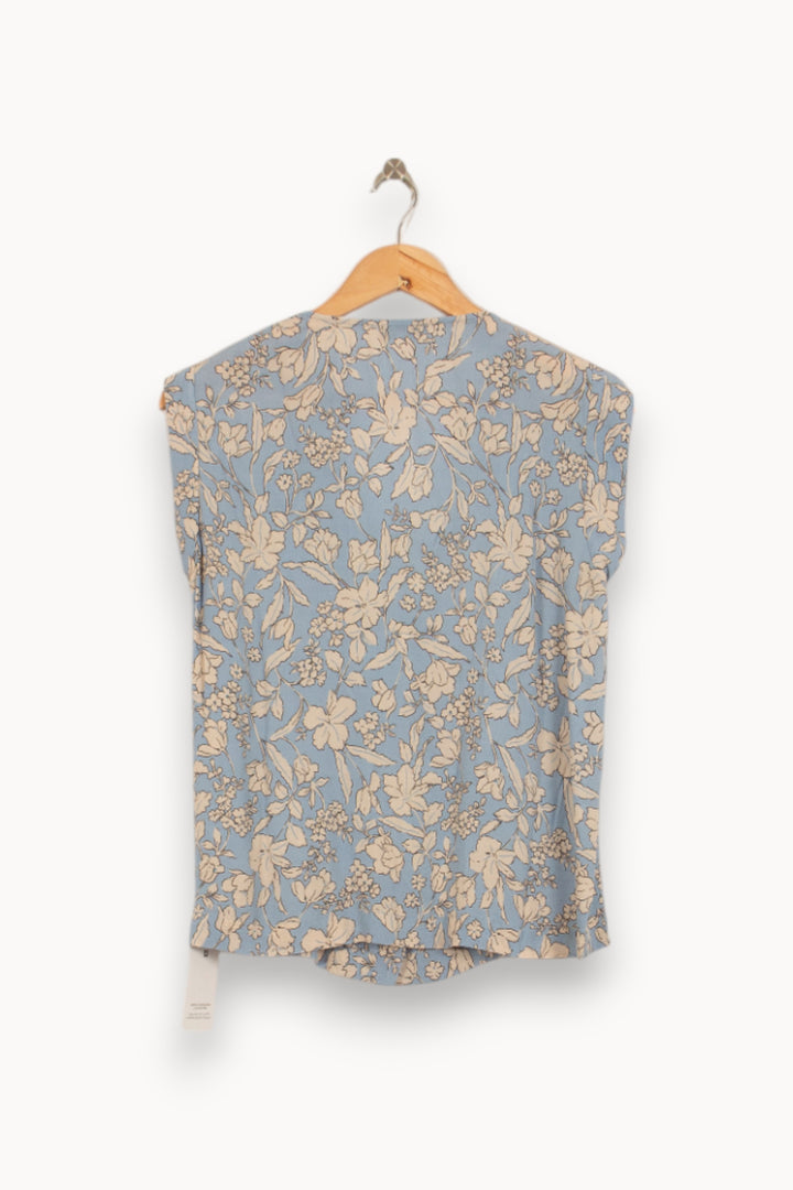 Blouse Bleu et Beige - Taille M/38 de la marque Suncoo | PARAD50217 - Vendu par Paradigme - Image 4