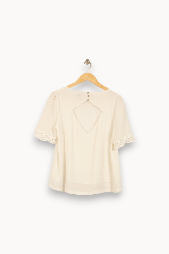 Blouse Blanche - Taille L/40 de la marque Suncoo | PARAD50219 - Vendu par Paradigme - Image 4
