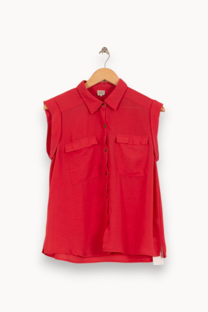Blouse Rouge - Taille L/40 de la marque Karl Marc John | PARAD50222 - Vendu par Paradigme - Image 4