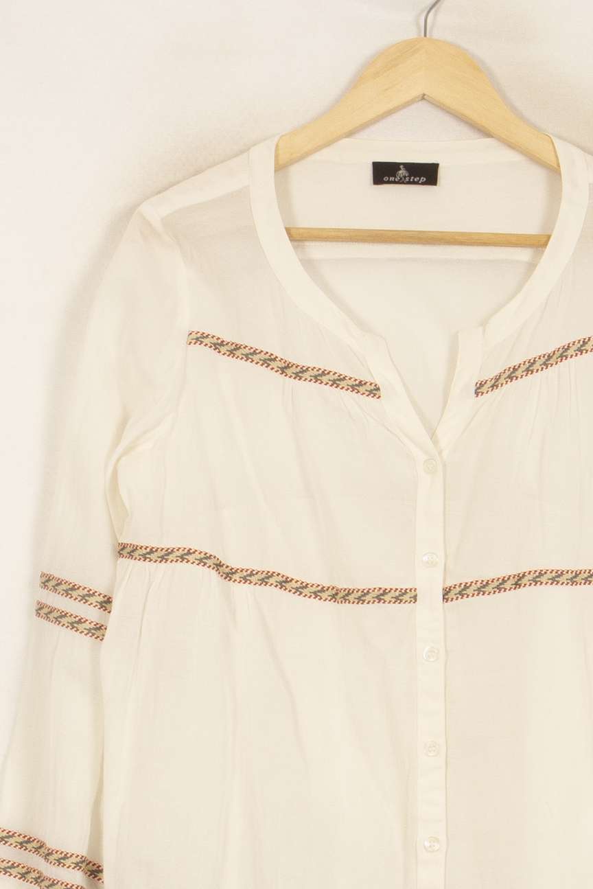 Blouse Blanche - Taille L/40 de la marque One Step | PARAD50228 - Vendu par Paradigme - Image 3