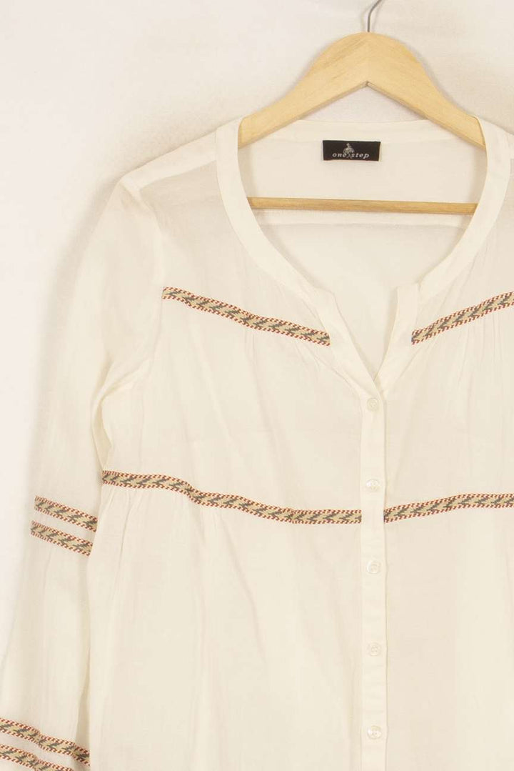 Blouse Blanche - Taille L/40 de la marque One Step | PARAD50228 - Vendu par Paradigme - Image 3