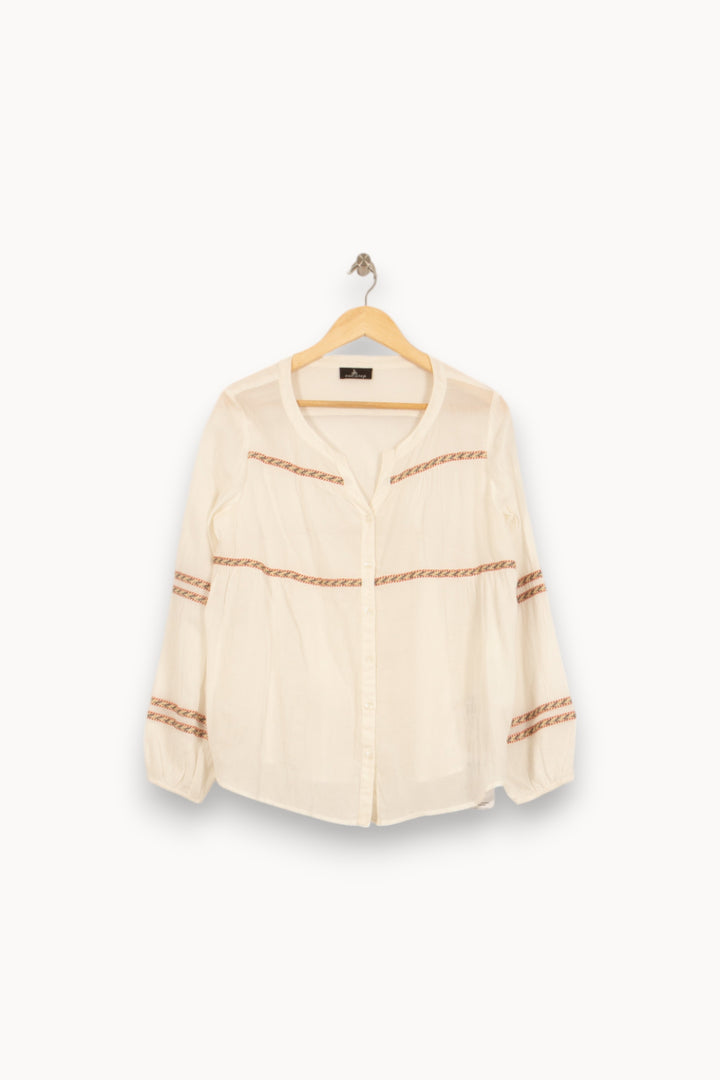 Blouse Blanche - Taille L/40 de la marque One Step | PARAD50228 - Vendu par Paradigme - Image 2