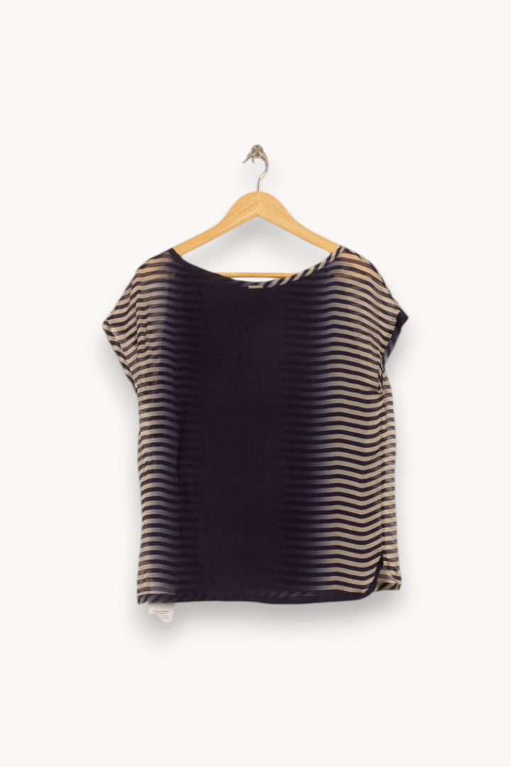 Blouse Bleu et Blanc - Taille L/40 de la marque One Step | PARAD50232 - Vendu par Paradigme - Image 4