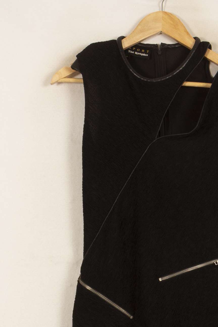 Robe Noire - Taille M/38 de la marque The Kooples | PARAD50243 - Vendu par Paradigme - Image 3