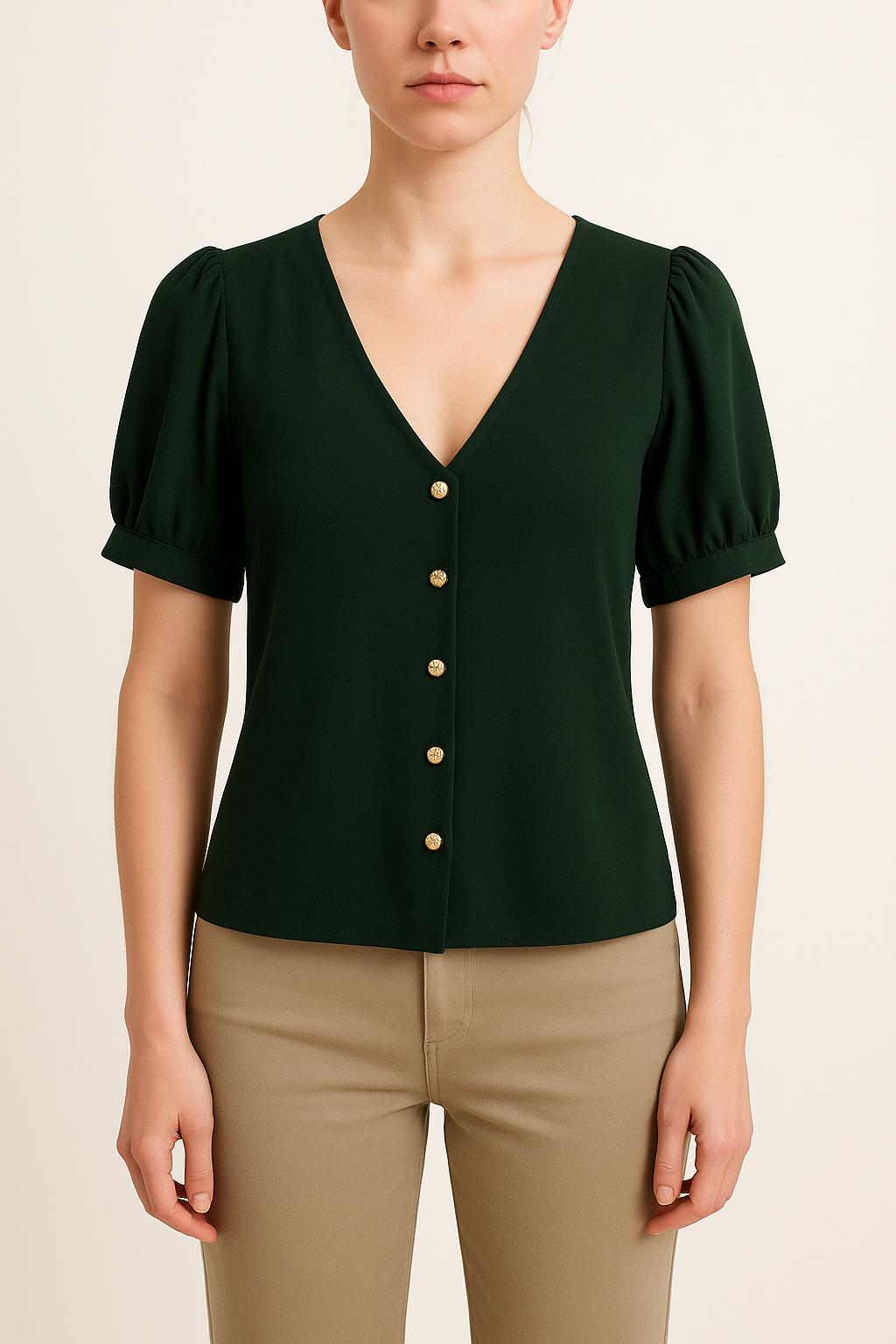 Blouse Verte - Taille XS/34 de la marque I.Code | PARAD50254 - Vendu par Paradigme - Image 1