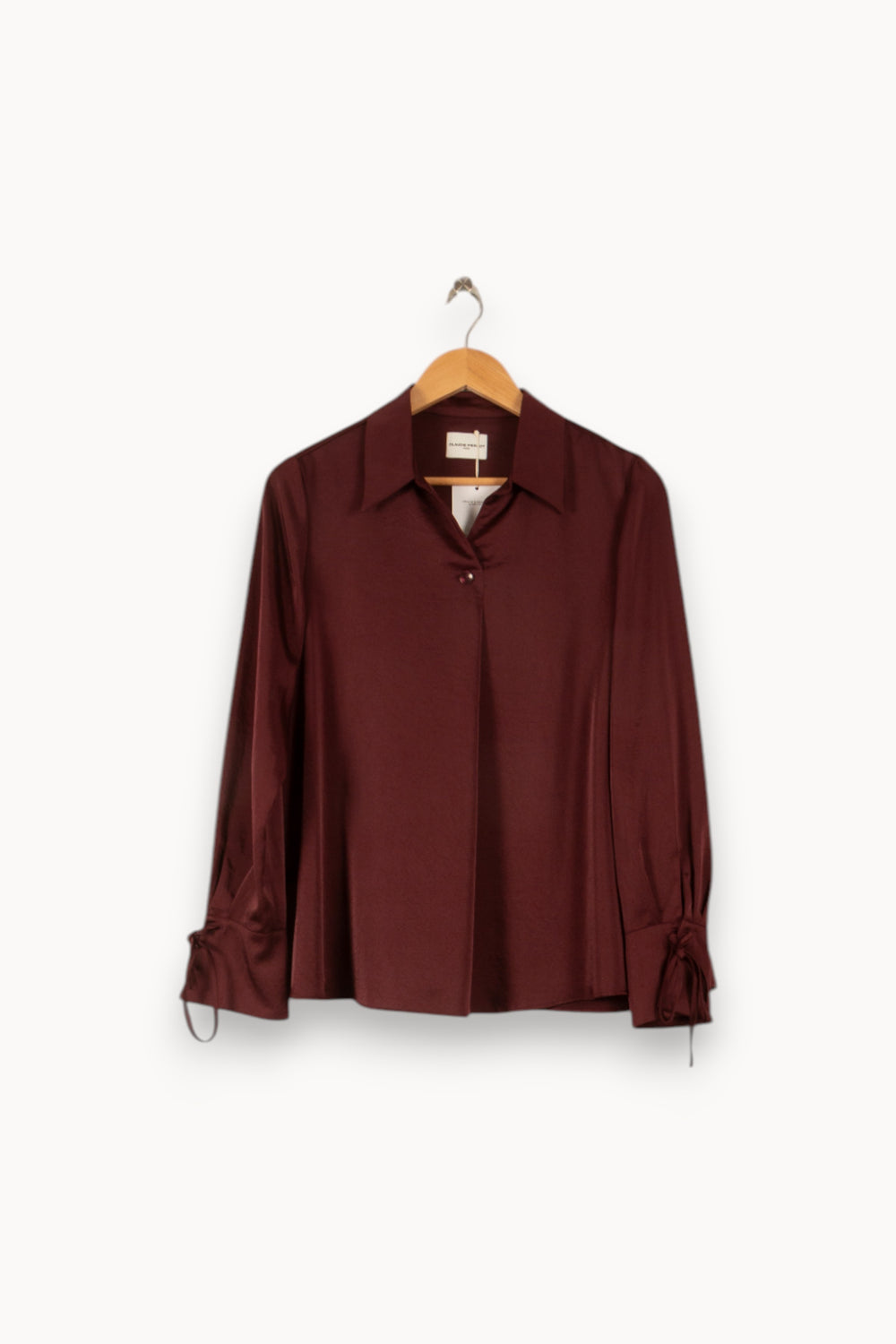 Chemise Bordeaux - Taille XS/34 de la marque Claudie Pierlot | PARAD50256 - Vendu par Paradigme - Image 2