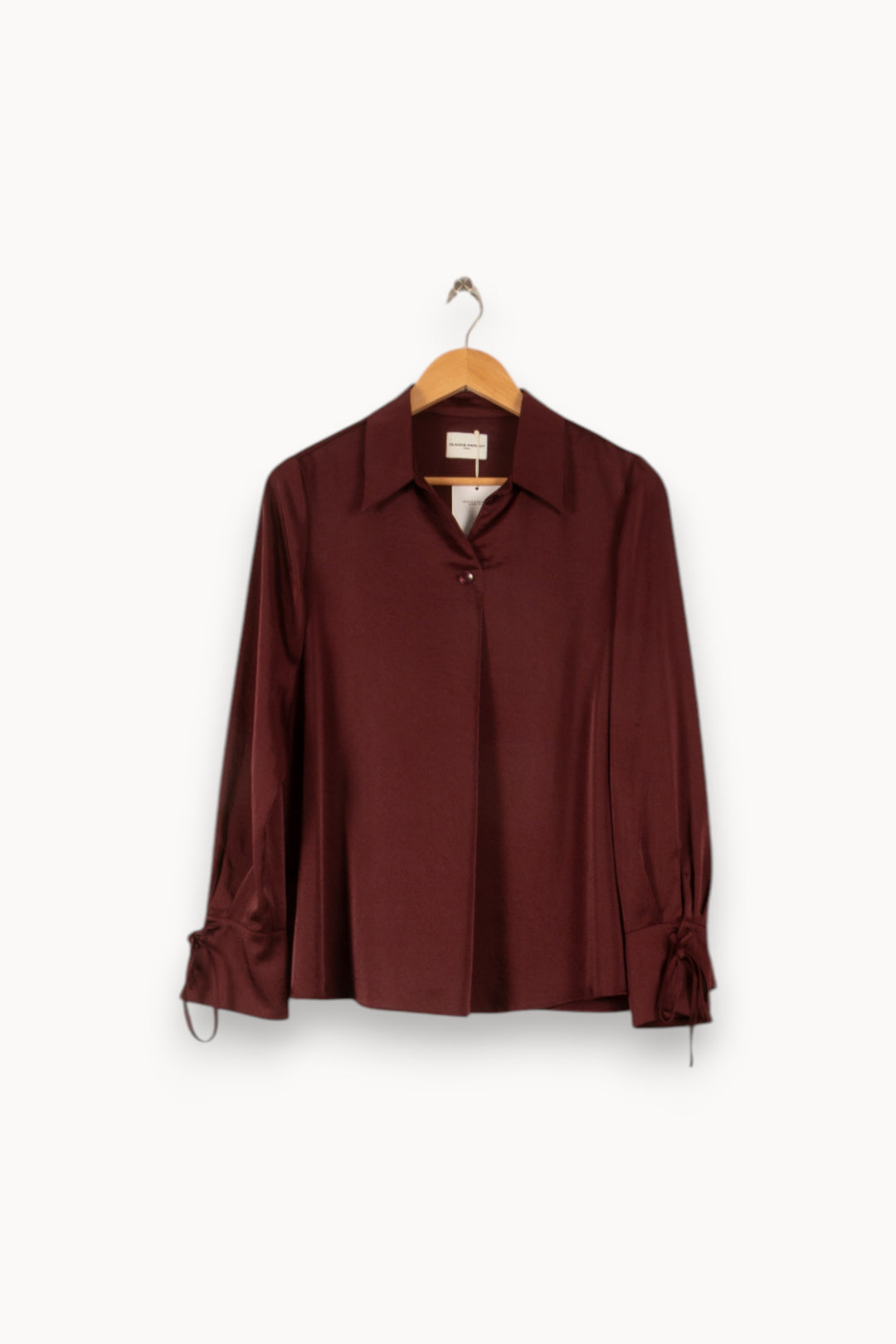 Chemise Bordeaux - Taille XS/34 de la marque Claudie Pierlot | PARAD50256 - Vendu par Paradigme - Image 2