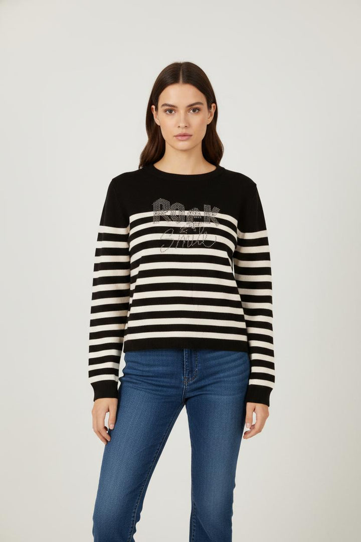 Pull Noir et Blanc - Taille L/40