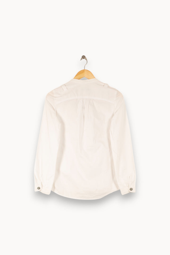 Blouse Blanche - Taille S/36 de la marque Sandro | PARAD50266 - Vendu par Paradigme - Image 4