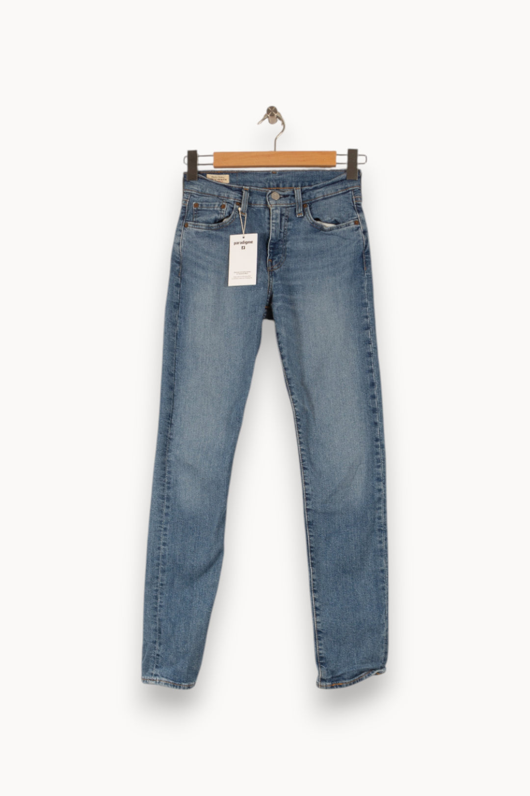 Jean Droit Bleu - Taille S/36 de la marque Levi's | PARAD50267 - Vendu par Paradigme - Image 2