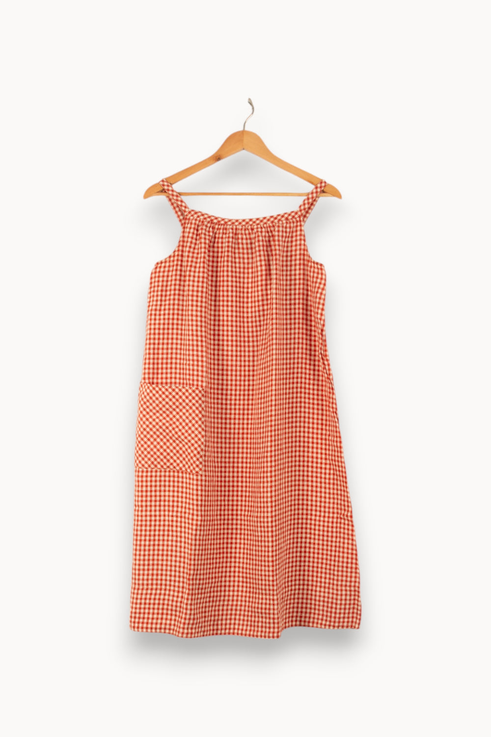 Robe Vichy Rouge et Blanche - Taille S/36 de la marque Comptoir des Cotonniers | PARAD50275 - Vendu par Paradigme - Image 2