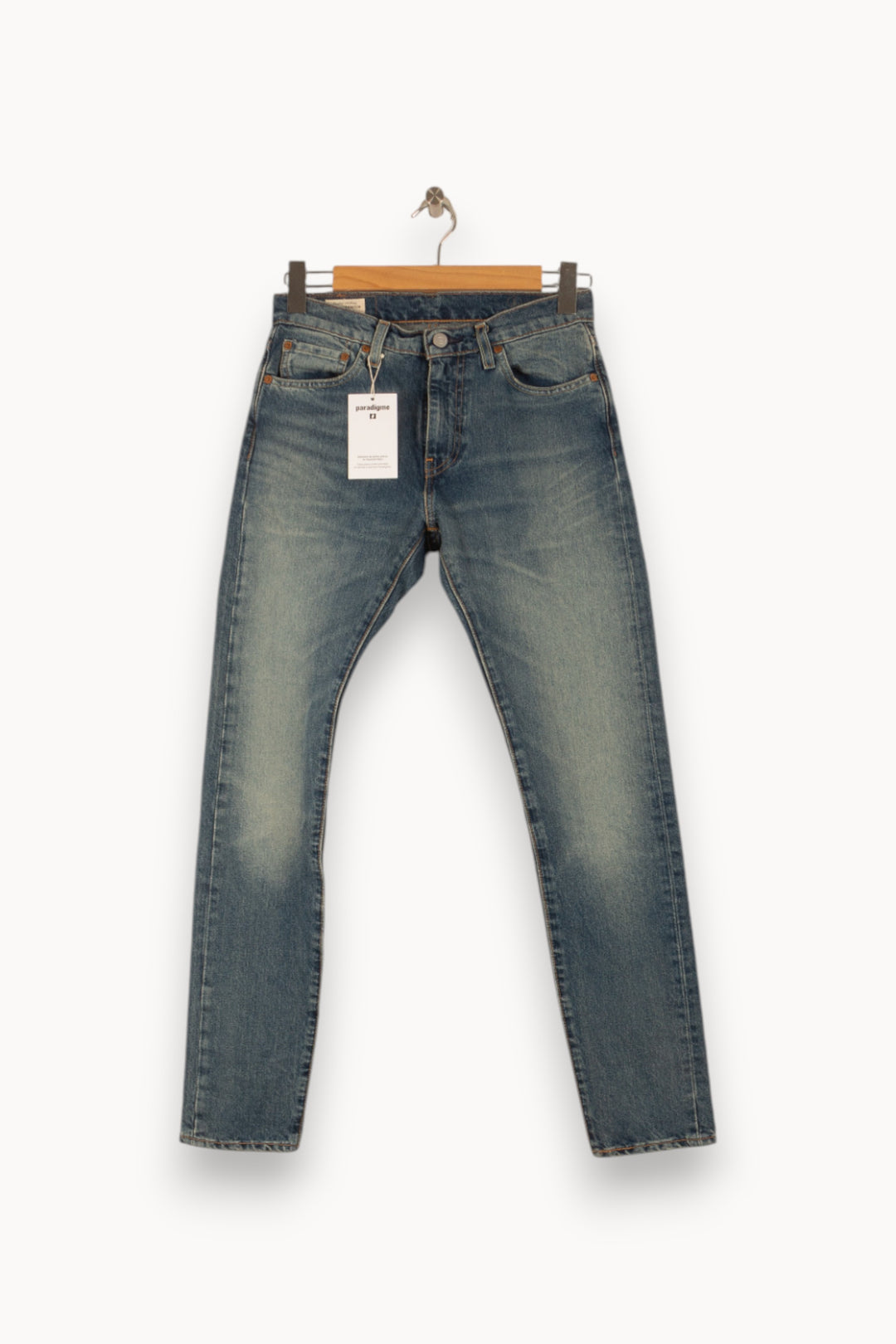 Jean Droit Bleu - Taille M/38 de la marque Levi's | PARAD50280 - Vendu par Paradigme - Image 2