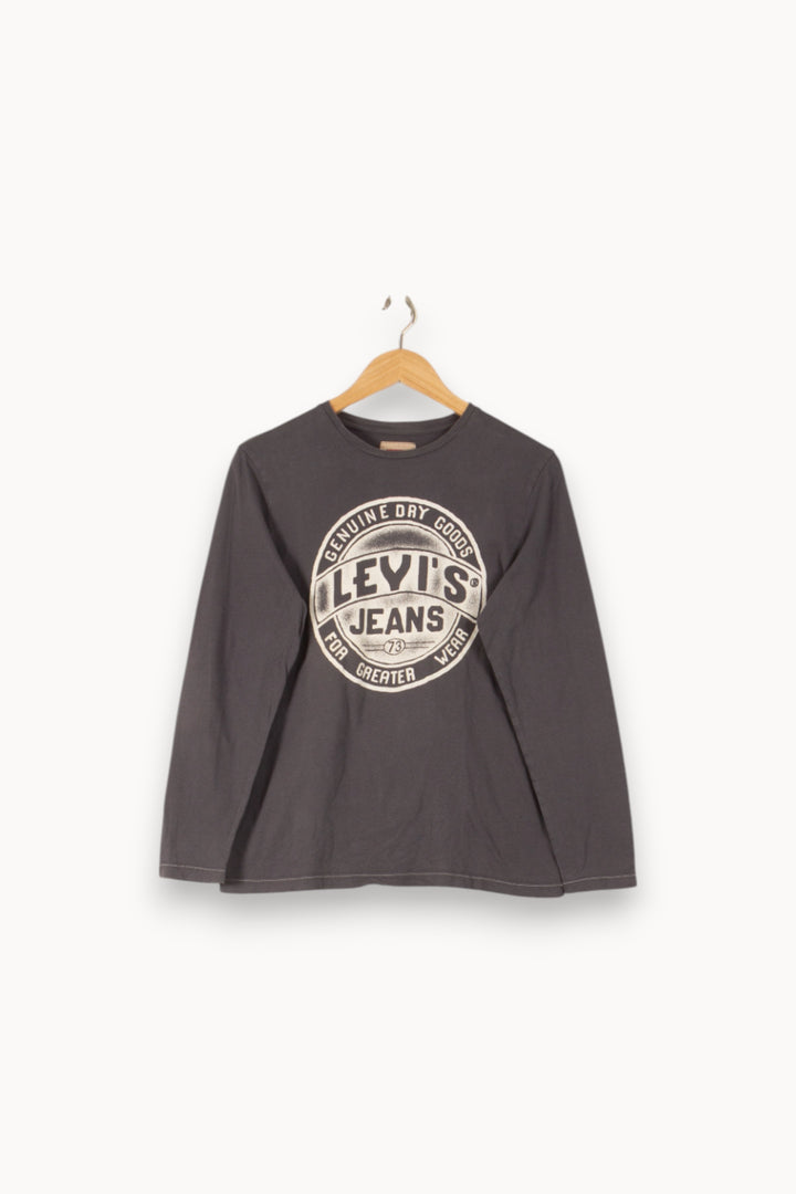 Tee-shirt Manches Longues Bleu - Taille XS/34 de la marque Levi's | PARAD50281 - Vendu par Paradigme - Image 2