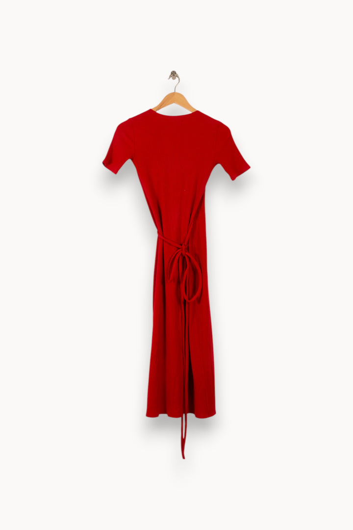 Robe Portefeuille Rouge - Taille XS/34 de la marque Reformation | PARAD50283 - Vendu par Paradigme - Image 4