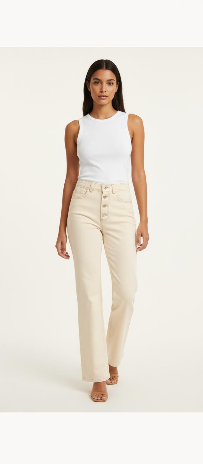 Jean Beige - Taille XS/34