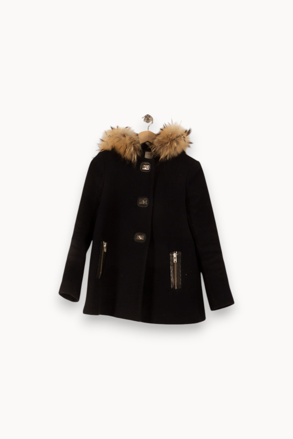 Manteau Bleu et Beige - Taille S/36 de la marque Sandro | PARAD50292 - Vendu par Paradigme - Image 2