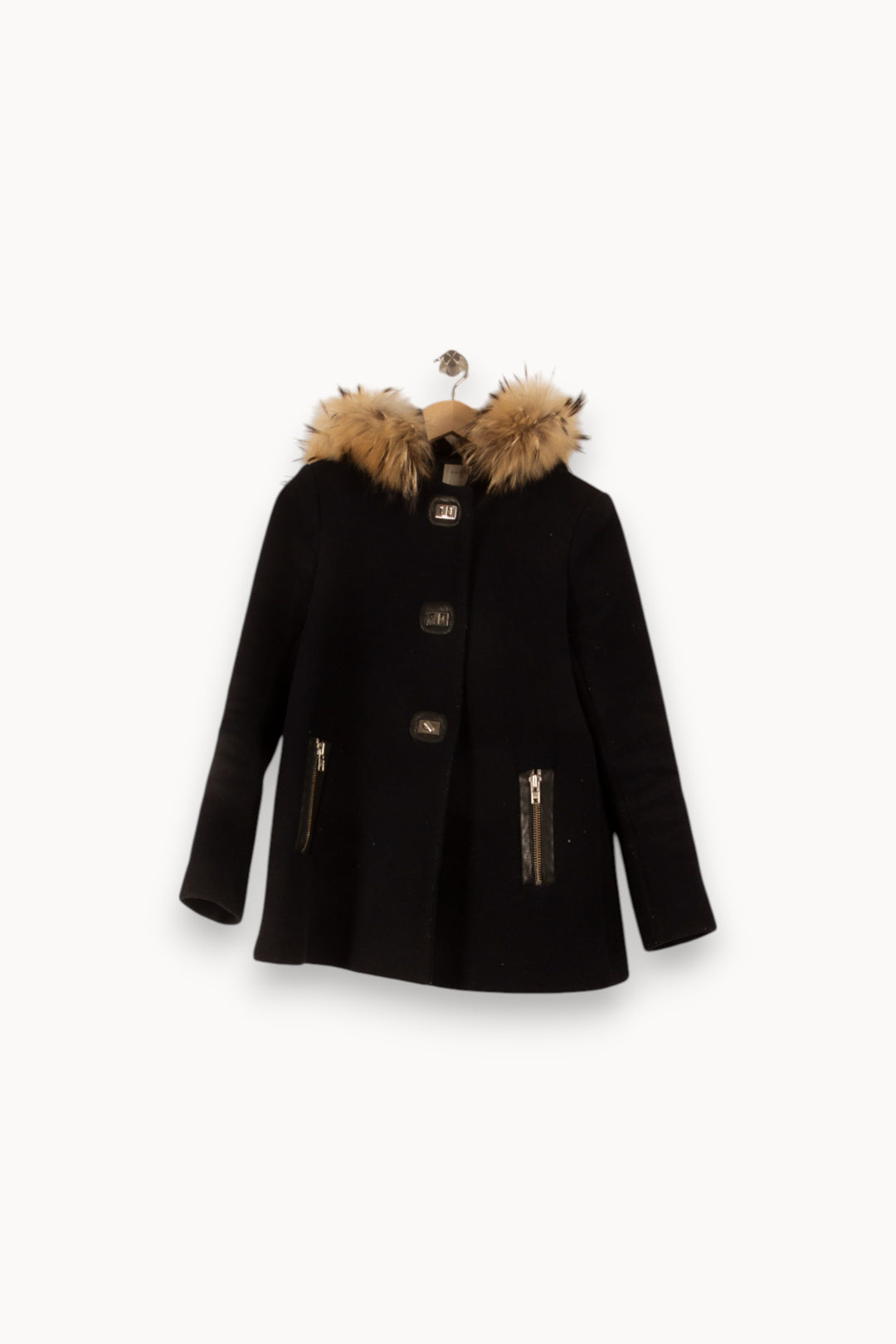 Manteau Bleu et Beige - Taille S/36 de la marque Sandro | PARAD50292 - Vendu par Paradigme - Image 2