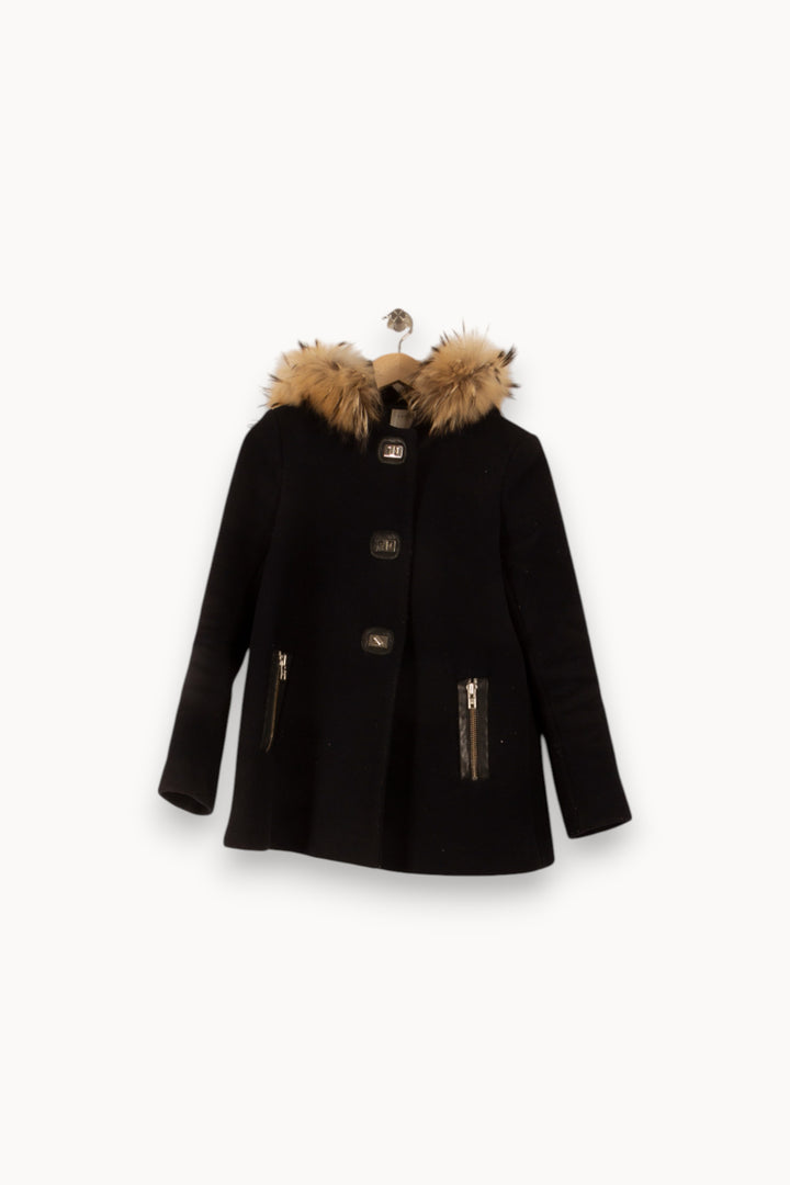 Manteau Bleu et Beige - Taille S/36 de la marque Sandro | PARAD50292 - Vendu par Paradigme - Image 2