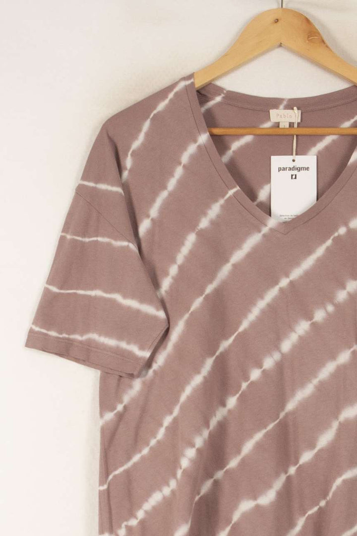 Tee-shirt Violet et Blanc - Taille L/40 de la marque Pablo | PARAD50306 - Vendu par Paradigme - Image 3