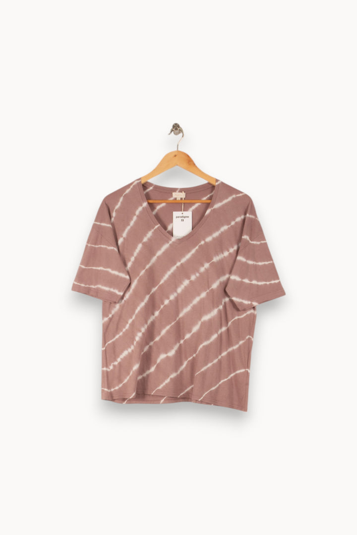 Tee-shirt Violet et Blanc - Taille L/40 de la marque Pablo | PARAD50306 - Vendu par Paradigme - Image 2